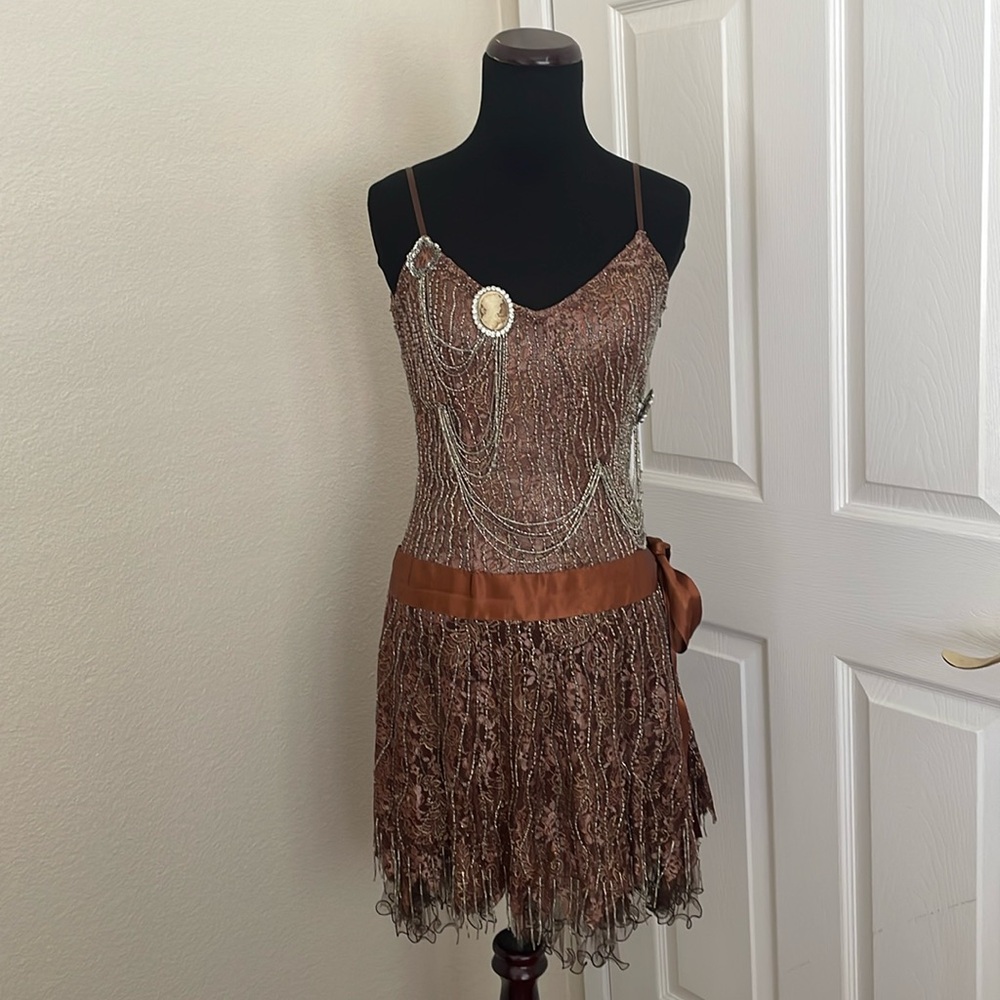 Vintage Terani Couture Evening Cocktail Gabsy Mini Dress